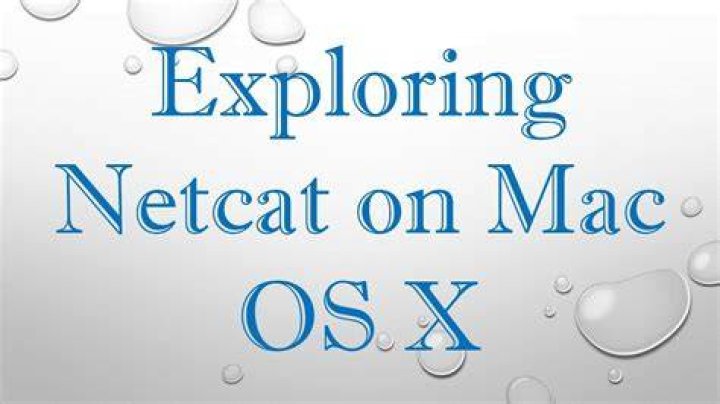 Netcat on Mac OS X