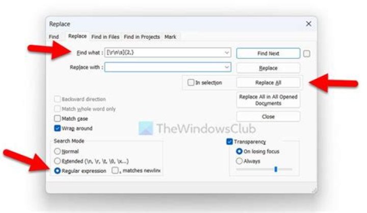 Notepad++ find and replace a constant string