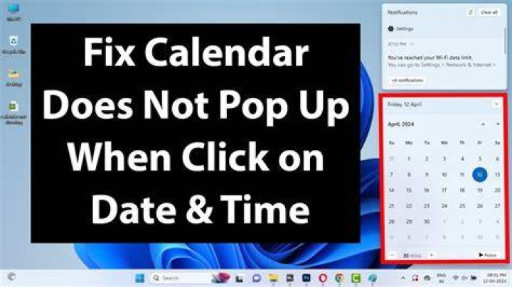 Notifications won't open when I click on them on Windows 10