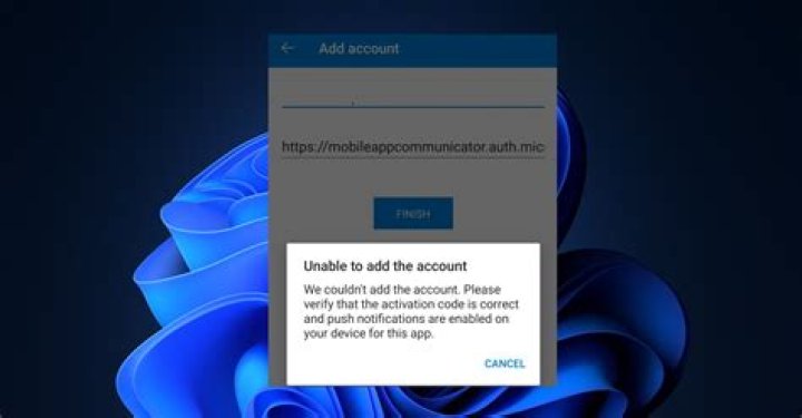 Office error: "We weren't able to register your device and add your account to Windows."