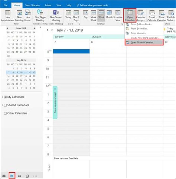 Office365 Exchange: Cannot open shared two calendars in Outlook