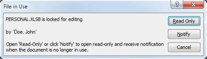 Open Multiple Instances of Excel without PERSONAL.xlsb Lock Message