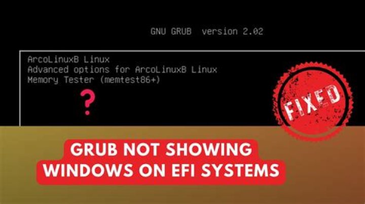 os-prober fail to find Windows 10