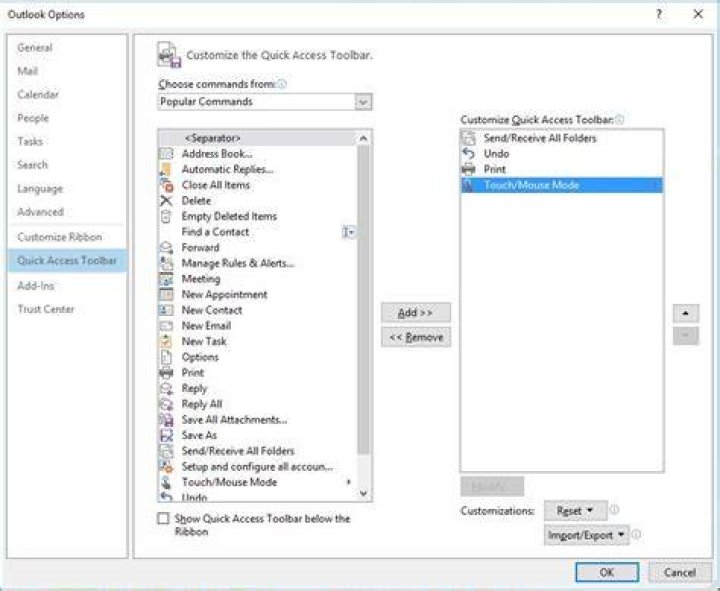 Outlook 2016 Reply/Forward etc button location