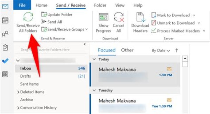 Outlook 2016 stopped syncing IMAP folders. Sync only when INBOX folder is active