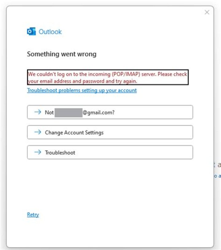 Outlook IMAP connection to Gmail shows unread messages, but there are none