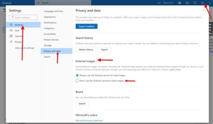 Outlook on the web (outlook.com) no longer displaying images. How can I restore that functionality?