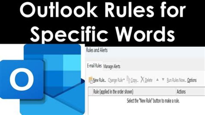 Outlook rule for body text exclude previous header