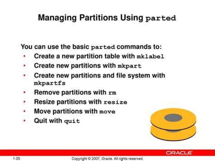 Parted has no 'resize' command available