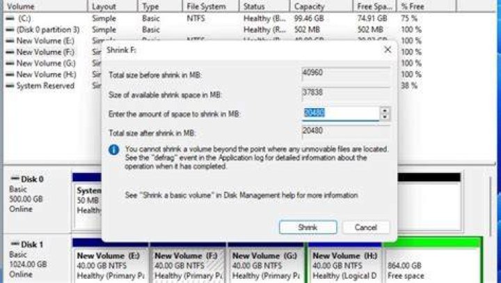 Partition a hard drive without losing data