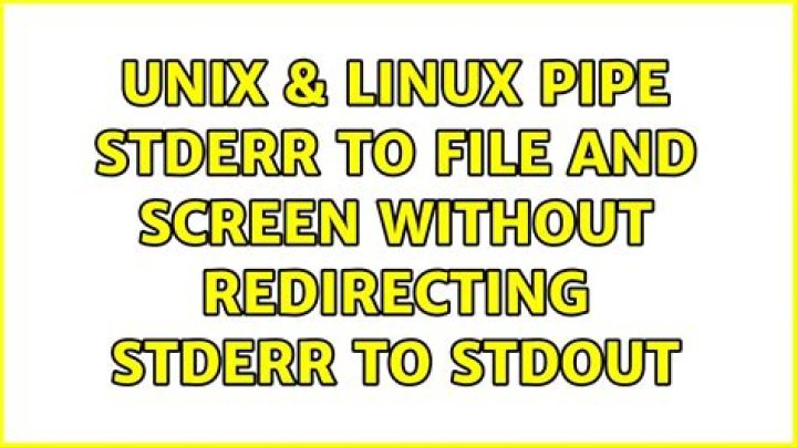 Pipe stderr to file and screen without redirecting stderr to stdout