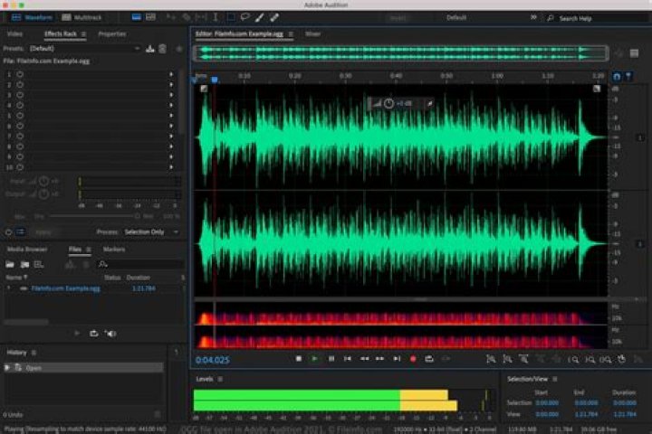 Playback for a PSF file
