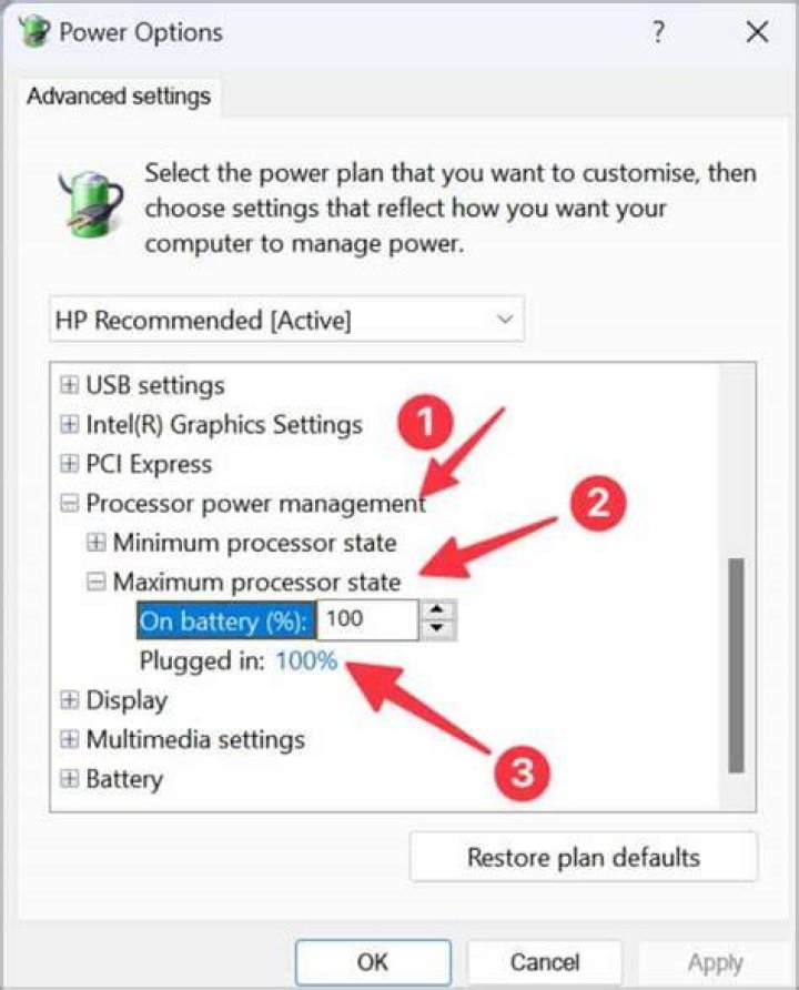 Power management settings in Windows 10 (and BIOS)