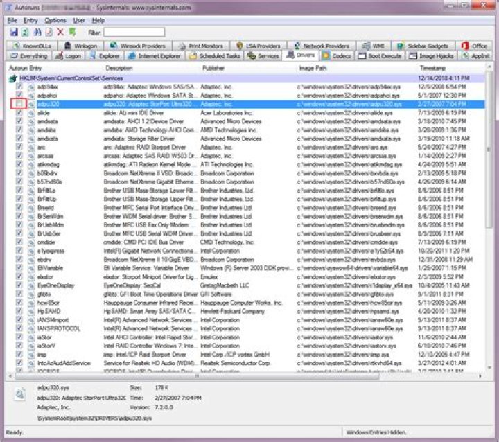 Proper way to remove an old driver from %systemroot%\system32\drivers