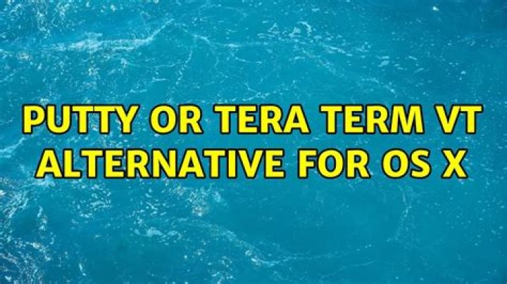Putty or Tera Term VT alternative for OS X