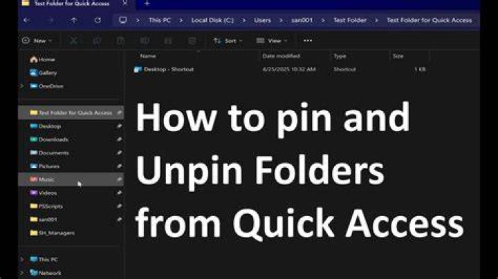 quick access pinned folders dissappearing and changing
