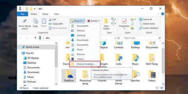 Real location of OneDrive folder in Windows 10