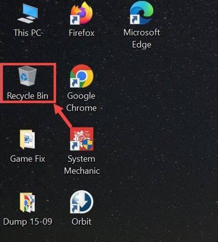 Recycle bin in your computer