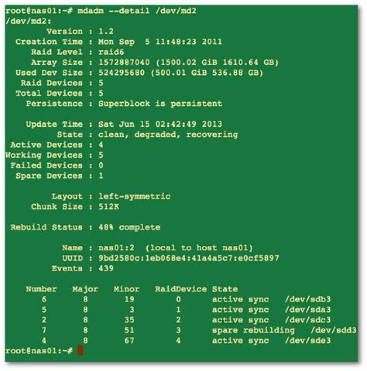 Reducing Linux Software RAID Rebuild Speed?