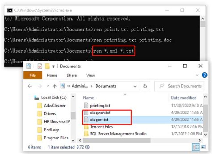 Rename multiple files as "Modified Date/Time" using cmd or Powershell
