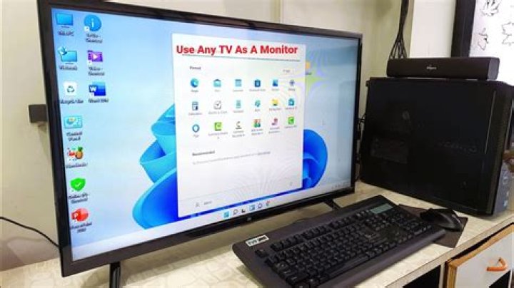 Resolution setting for 32 inch LCD TV as a PC monitor