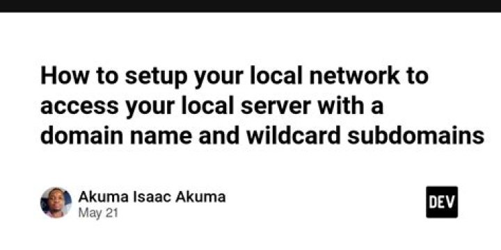 Resolve wildcard.hostname in local network?