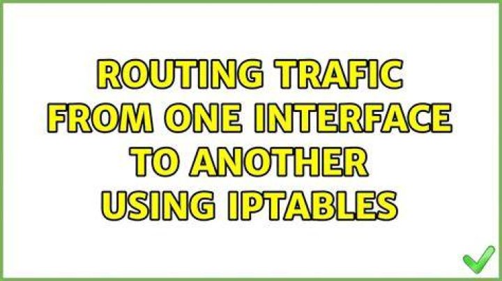 Routing trafic from one interface to another using iptables