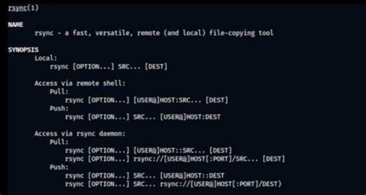rsync options so that source and dest are exactly the same?