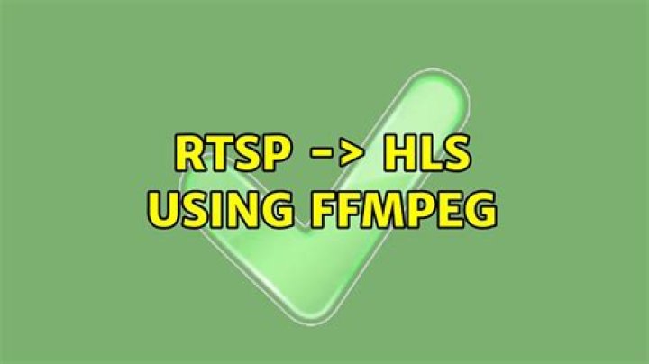 RTSP -> HLS using FFMPEG