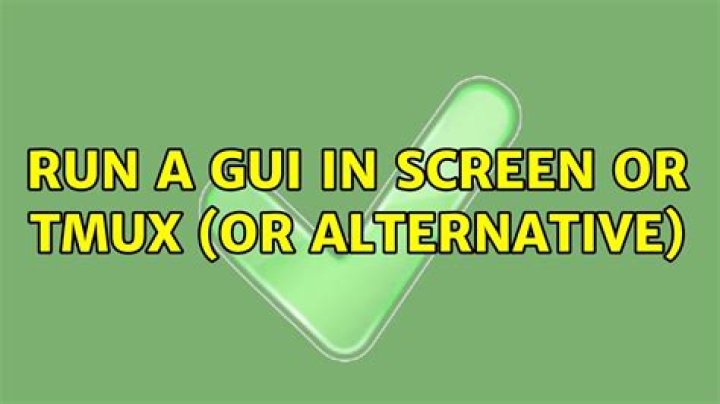Run a GUI in screen or tmux (or alternative)