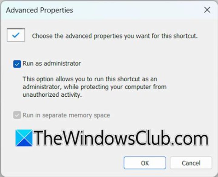 Run as Administrator greyed out on shortcut