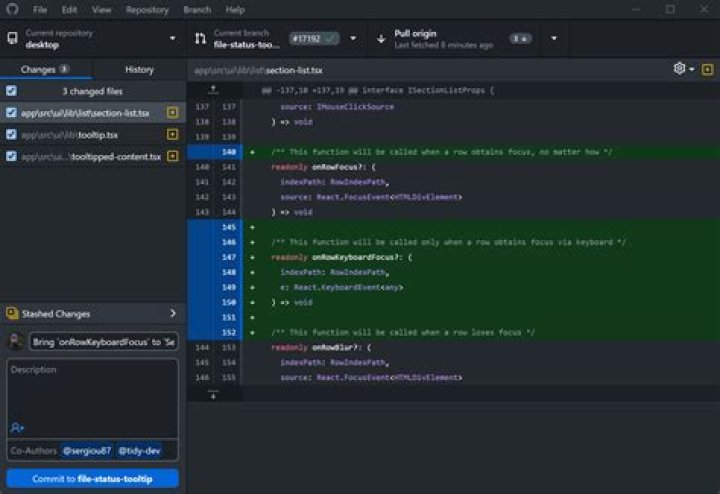 Screenshot of GitHub's list of pull requests