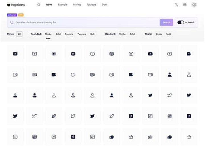 Screenshot of imageres.dll icons