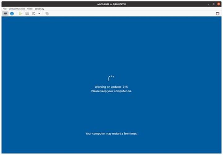Screenshot of Windows Update