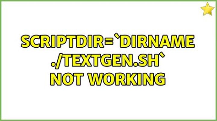 scriptdir=`dirname $0` not working