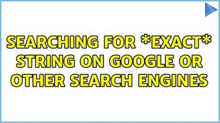 Searching for *exact* string on Google or other search engines [closed]