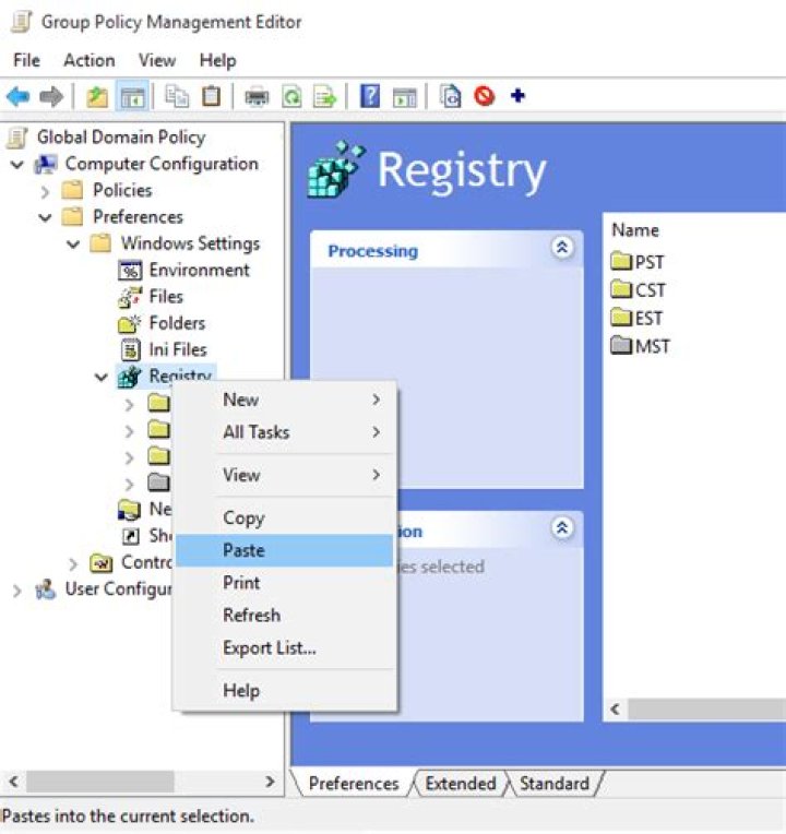 Setting time zones with site-based Group Policy
