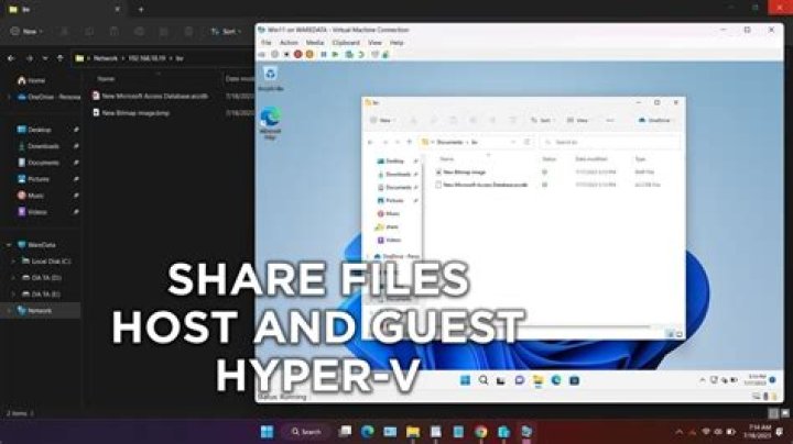 Share folder between Hyper-V host and guest - keep it available when not connected