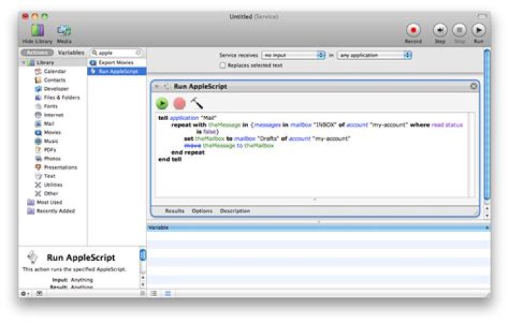Shortcut for moving an email to another folder in Mail.app