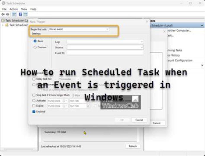 Should a scheduled task remain in the "Running" state?
