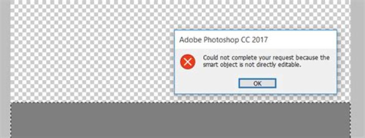 Smart object not directly editable in Photoshop