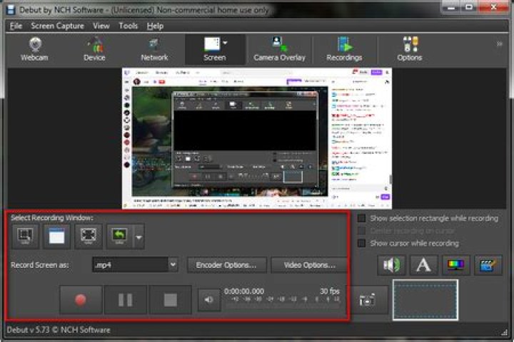 Software to capture video from a device?