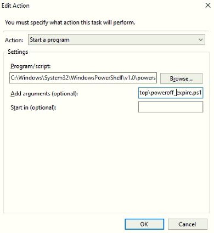 Specifying log file for a scheduled powershell script