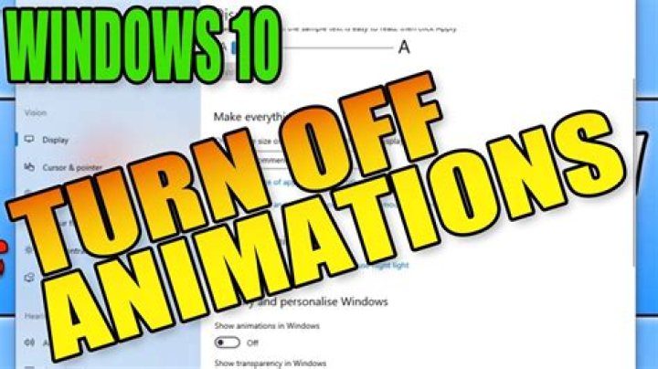 Speed up (not turn off) animations in windows 10?