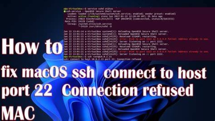 ssh: connect to host example port 22: Connection refused