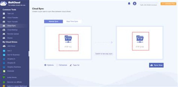 Synchronize files to an SFTP server