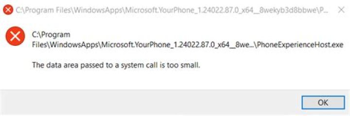 “The data area passed to a system call is too small” error when Windows Store app after installing with more than 8GB memory in use
