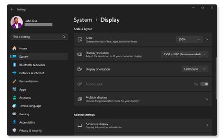 the relevent settings window as an image