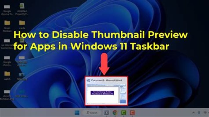 Thumbnail preview appears and immediately disappears