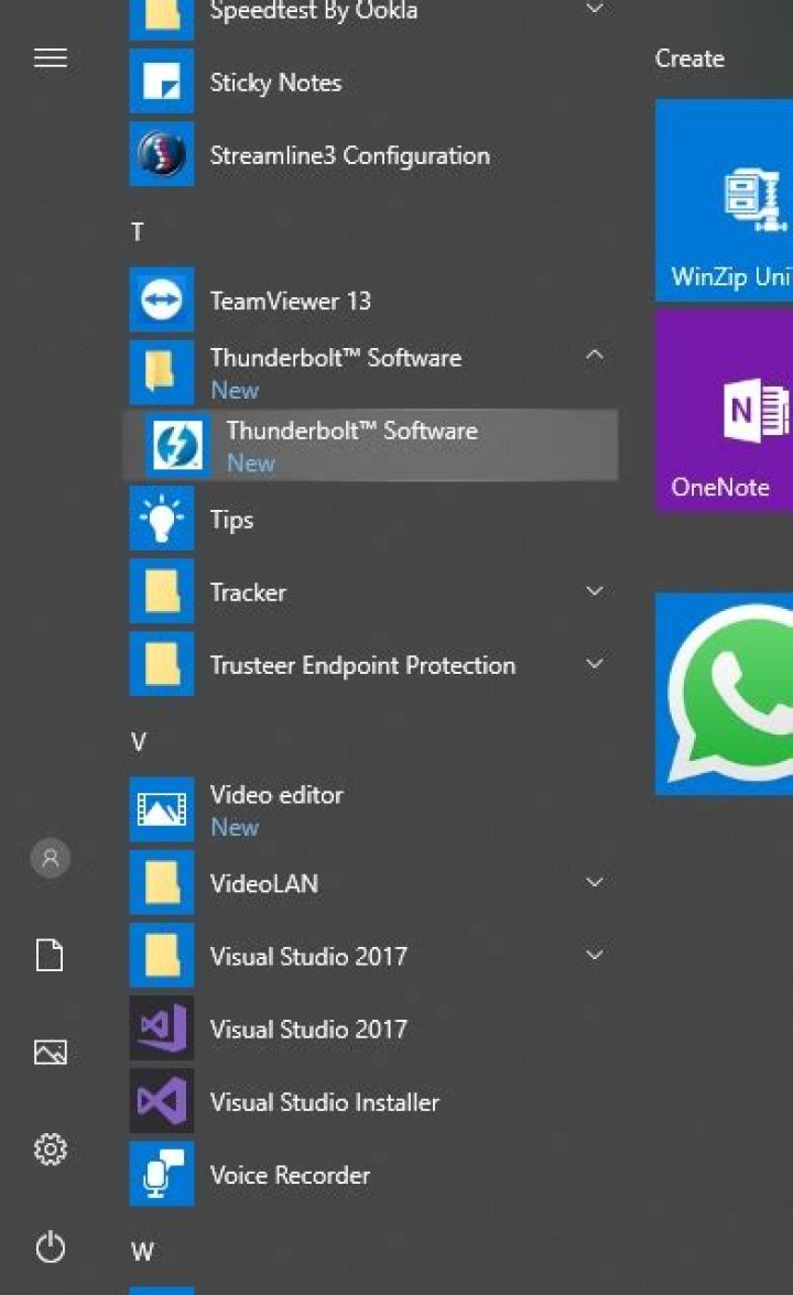 Thunderbolt™ Software installed itself on my laptop
